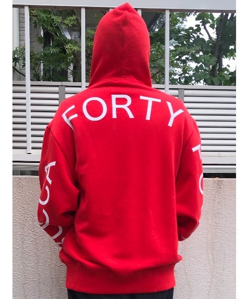 BUCCA 44（ブッカフォーティーフォー）の「【BUCCA 44】バックプリントプルオーバーパーカー（パーカー・メンズ・レッド/カーキ・MEDIUM/LARGE/X-LARGE/XX-LARGE/XXX-LARGE）」の9枚目の写真