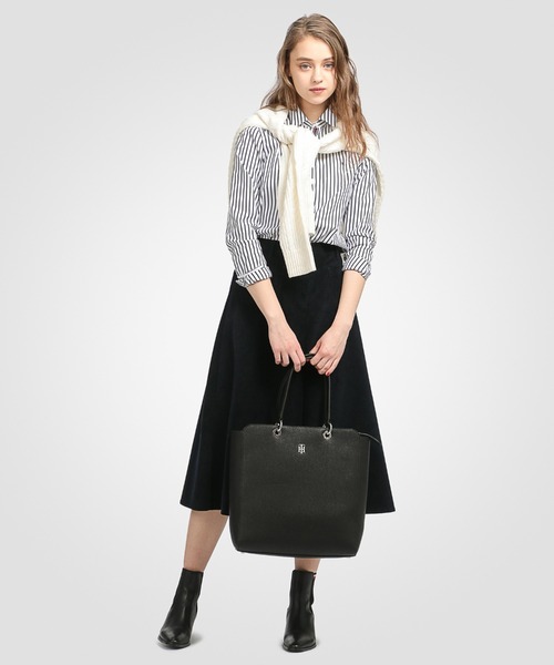 TOMMY HILFIGER（トミーヒルフィガー）の「サイドライントートバッグ（トートバッグ・レディース・ブラック・FREE）」の8枚目の写真