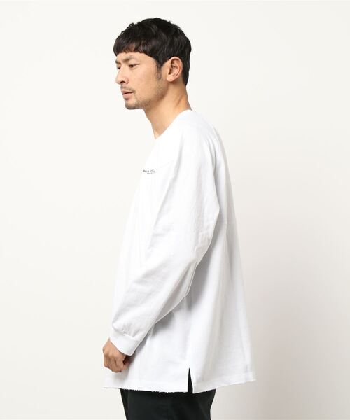 WESTBOY(ウエストボーイ)の「【WB ORIGINALS】Big Silhouette One Point Logo Drop Shoulder Pullover Long-Sleeve T-shirt(Tシャツ/カットソー・メンズ・ホワイト/ブラック・M/L/XL)」の9枚目の写真