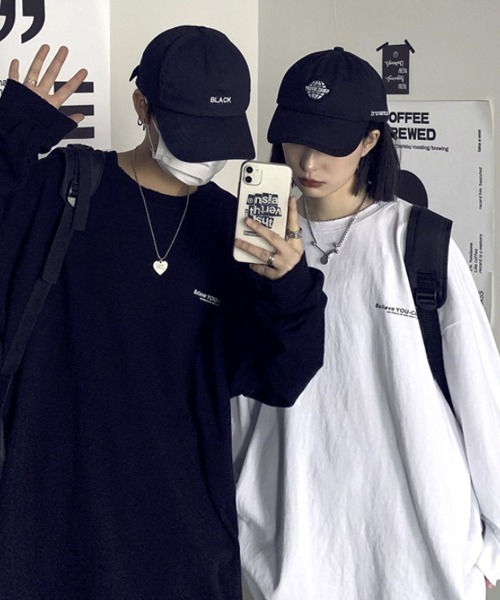 WESTBOY(ウエストボーイ)の「【WB ORIGINALS】Big Silhouette One Point Logo Drop Shoulder Pullover Long-Sleeve T-shirt(Tシャツ/カットソー・メンズ・ホワイト/ブラック・M/L/XL)」の4枚目の写真
