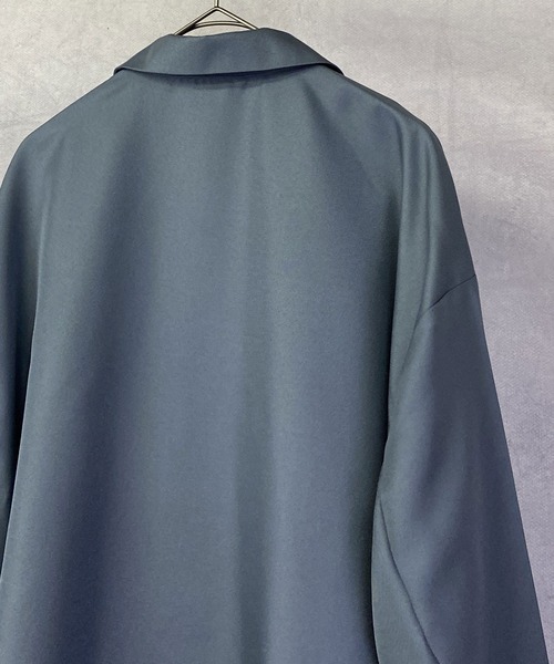Beno（ビーノ）の「ソフトポリツイル ワイドフレア ルーズシルエット テーラードジャケット（テーラードジャケット・メンズ・ブラック/グレイッシュベージュ/グレイッシュブルー・M/L）」の7枚目の写真