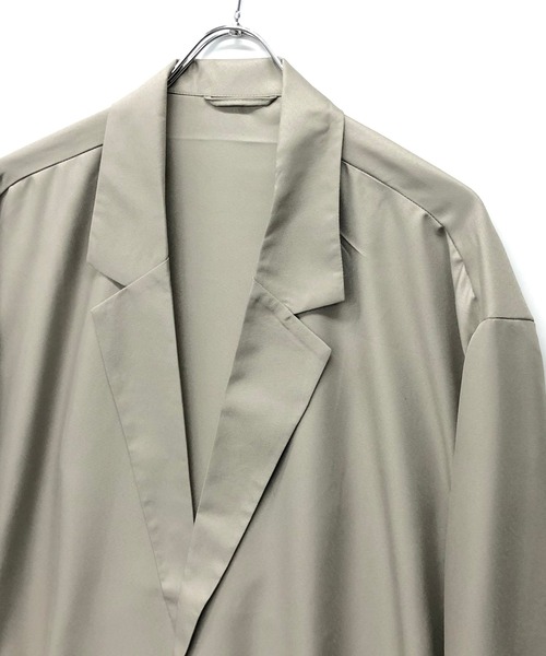 Beno（ビーノ）の「ソフトポリツイル ワイドフレア ルーズシルエット テーラードジャケット（テーラードジャケット・メンズ・ブラック/グレイッシュベージュ/グレイッシュブルー・M/L）」の22枚目の写真