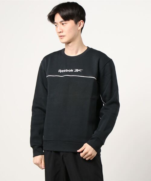 Reebok(リーボック)の「クラシックス リニア クルー スウェットシャツ / Classics Linear Crew Sweatshirt(スウェット・メンズ・ホワイト/ブラック/ネイビー・SMALL/MEDIUM/LARGE/X-LARGE/XX-LARGE/X-SMALL/XXX-LARGE)」の4枚目の写真