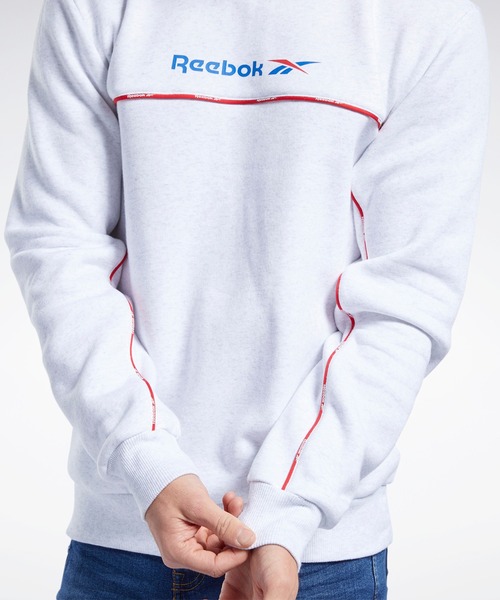 Reebok(リーボック)の「クラシックス リニア クルー スウェットシャツ / Classics Linear Crew Sweatshirt(スウェット・メンズ・ホワイト/ブラック/ネイビー・SMALL/MEDIUM/LARGE/X-LARGE/XX-LARGE/X-SMALL/XXX-LARGE)」の7枚目の写真