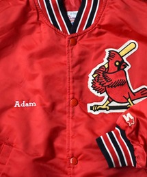 Cardinals スタジャン 古着 90s MLB St. Louis Cardinals カージナルス コットン