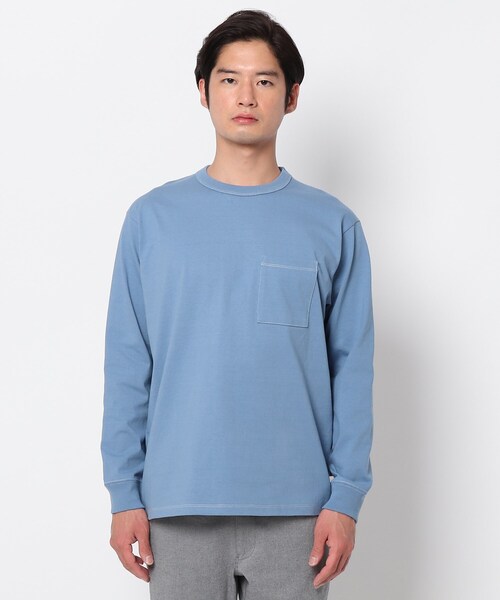 THE SHOP TK （ザ ショップ ティーケー ）の「◆USAコットンタフ ロングTシャツ（Tシャツ/カットソー・メンズ・オフホワイト/ブラック/ライトブルー/ベージュ・02/04/03）」の5枚目の写真