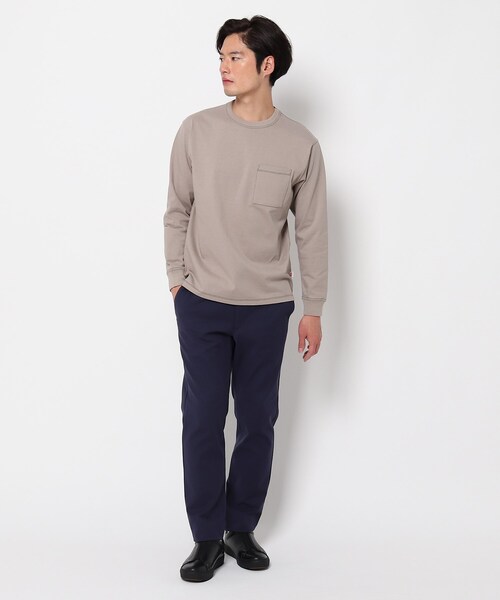 THE SHOP TK （ザ ショップ ティーケー ）の「◆USAコットンタフ ロングTシャツ（Tシャツ/カットソー・メンズ・オフホワイト/ブラック/ライトブルー/ベージュ・02/04/03）」の11枚目の写真