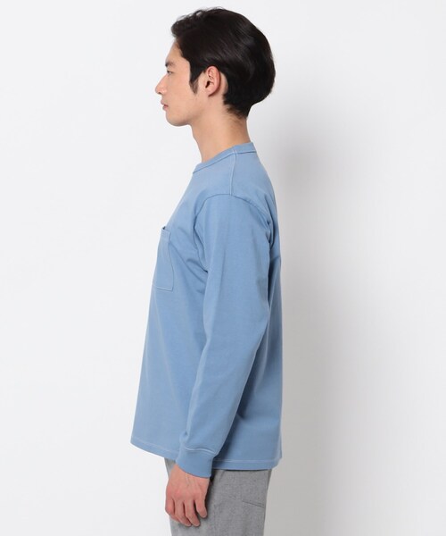 THE SHOP TK （ザ ショップ ティーケー ）の「◆USAコットンタフ ロングTシャツ（Tシャツ/カットソー・メンズ・オフホワイト/ブラック/ライトブルー/ベージュ・02/04/03）」の13枚目の写真