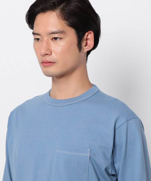 THE SHOP TK （ザ ショップ ティーケー ）の「◆USAコットンタフ ロングTシャツ（Tシャツ/カットソー・メンズ・オフホワイト/ブラック/ライトブルー/ベージュ・02/04/03）」の15枚目の写真