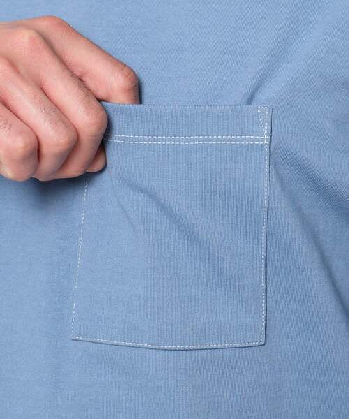 THE SHOP TK （ザ ショップ ティーケー ）の「◆USAコットンタフ ロングTシャツ（Tシャツ/カットソー・メンズ・オフホワイト/ブラック/ライトブルー/ベージュ・02/04/03）」の7枚目の写真