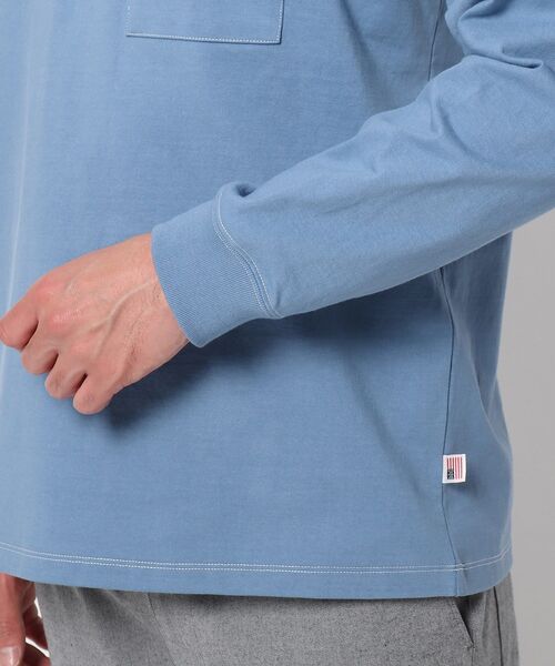 THE SHOP TK （ザ ショップ ティーケー ）の「◆USAコットンタフ ロングTシャツ（Tシャツ/カットソー・メンズ・オフホワイト/ブラック/ライトブルー/ベージュ・02/04/03）」の14枚目の写真