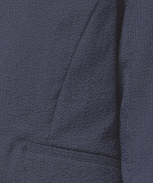 closet story(クローゼットストーリー)の「<closet story>□シアサッカー カラーレス ジャケット -手洗い可能-(ノーカラージャケット・レディース・ライトグレー/ネイビー/オフホワイト・S/M)」の20枚目の写真