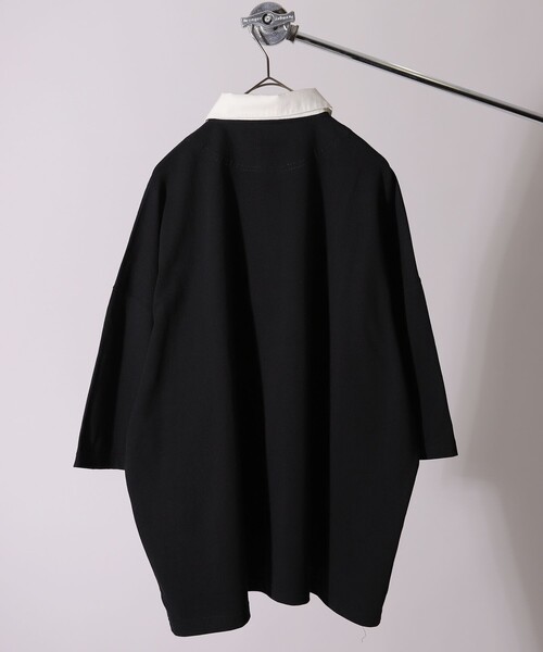 FREAK'S STORE（フリークスストア）の「WEB限定 U.S. POLO ASSN.×FREAK'S STORE/ユーエスポロアッスン 別注 ビッグシルエット SSラガーシャツ/オーバーサイズ（Tシャツ/カットソー・メンズ・ブラック/ベージュ/ネイビー/サックスブルー/ピンク/グリーン/ラベンダー・SMALL/MEDIUM/LARGE）」の21枚目の写真