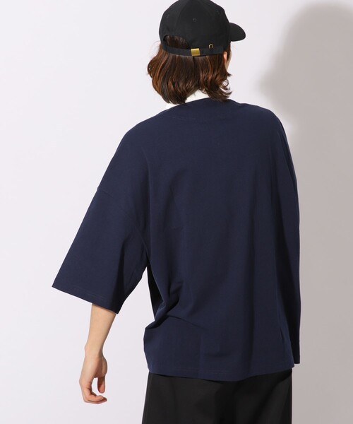 FREAK'S STORE（フリークスストア）の「WEB限定 U.S. POLO ASSN.×FREAK'S STORE/ユーエスポロアッスン 別注 ビッグシルエット SSラガーシャツ/オーバーサイズ（Tシャツ/カットソー・メンズ・ブラック/ベージュ/ネイビー/サックスブルー/ピンク/グリーン/ラベンダー・SMALL/MEDIUM/LARGE）」の15枚目の写真