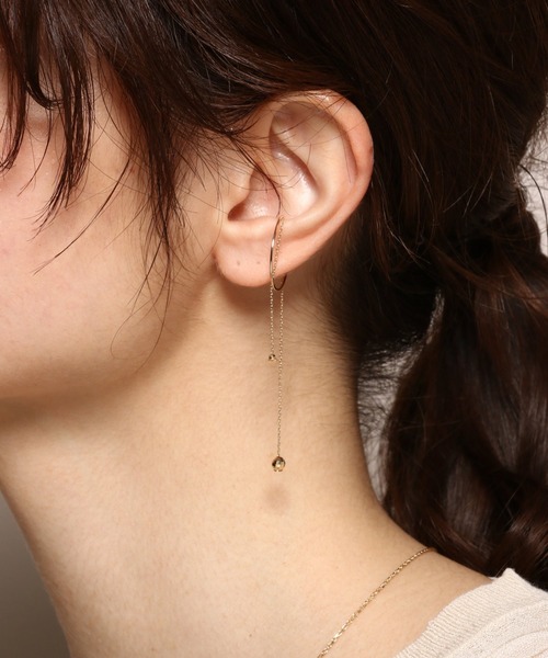 PAS TIERRA（パティエラ）の「-Ray- K10グルロツインイヤーカフ（イヤーカフ・レディース・イエローゴールド・FREE）」の6枚目の写真