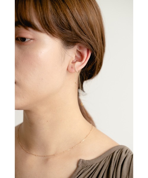 PAS TIERRA（パティエラ）の「-Ray- K10グルロツインイヤーカフ（イヤーカフ・レディース・イエローゴールド・FREE）」の9枚目の写真