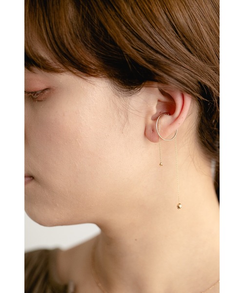 PAS TIERRA（パティエラ）の「-Ray- K10グルロツインイヤーカフ（イヤーカフ・レディース・イエローゴールド・FREE）」の11枚目の写真