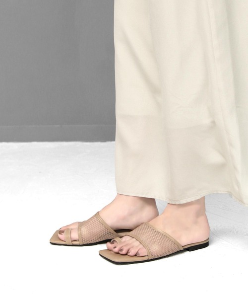 SOROTTO（ソロット）の「メッシュトングサンダル（サンダル・レディース・ブラック/ベージュ/アイボリー・S/M/L/LL）」の20枚目の写真