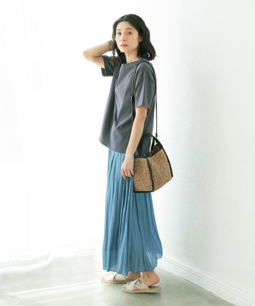 LEPSIM（レプシィム）の「ペーパーソフトミニＢＡＧ　948702（かごバッグ・レディース・ダークブラウン/ベージュ/オフホワイト/イエロー/グレー・ONE SIZE）」の16枚目の写真