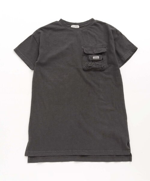 F.O.KIDS（エフオーキッズ）の「ビッグシルエットワンピース（ワンピース・キッズ・ベージュ/グリーン/ブラウン/チャコール/ネイビー/レッド・80/100/140/90/130/110/120/95）」の2枚目の写真