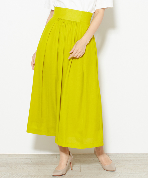 Tiara（ティアラ）の「ギャザーフレアスカート（スカート・レディース・イエロー/ピンク・M/S）」の16枚目の写真