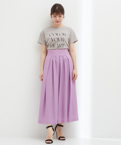 Tiara（ティアラ）の「ギャザーフレアスカート（スカート・レディース・イエロー/ピンク・M/S）」の14枚目の写真