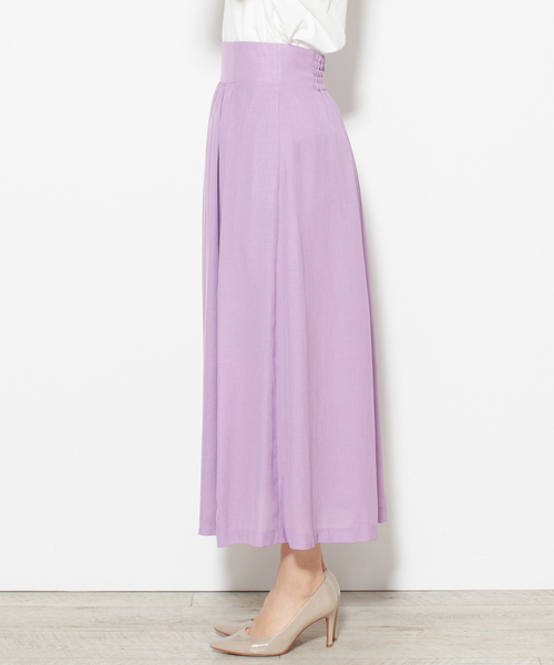 Tiara（ティアラ）の「ギャザーフレアスカート（スカート・レディース・イエロー/ピンク・M/S）」の12枚目の写真