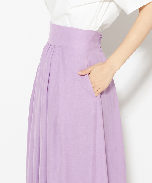 Tiara（ティアラ）の「ギャザーフレアスカート（スカート・レディース・イエロー/ピンク・M/S）」の8枚目の写真