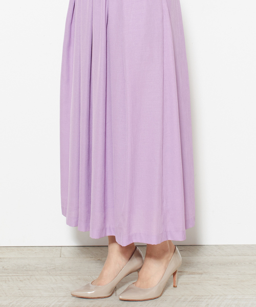 Tiara（ティアラ）の「ギャザーフレアスカート（スカート・レディース・イエロー/ピンク・M/S）」の7枚目の写真