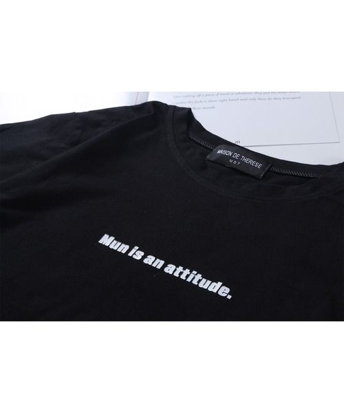 MAISON DE THERESE(メゾン ド テレーズ)の「プリントTee(Tシャツ/カットソー・レディース・ブラック/ホワイト・M/L)」の8枚目の写真