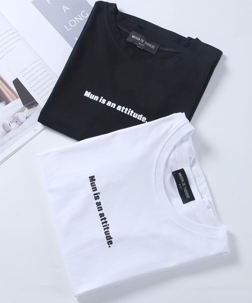 MAISON DE THERESE(メゾン ド テレーズ)の「プリントTee(Tシャツ/カットソー・レディース・ブラック/ホワイト・M/L)」の4枚目の写真