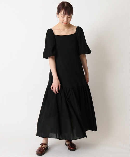 U by SPICK&SPAN（ユーバイスピックアンドスパン）の「バックシャンワンピース◆（ワンピース・レディース・ベージュ/ブラック・38/36）」の12枚目の写真