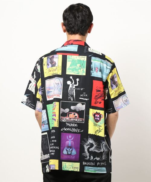 Mark Gonzales（マーク・ゴンザレス）の「【 Mark Gonzales / マークゴンザレス 】 OPEN COLLAR SHIRTS / 総柄 シャツ（シャツ/ブラウス・メンズ・ホワイト/ブラック・M/L/XL）」の10枚目の写真