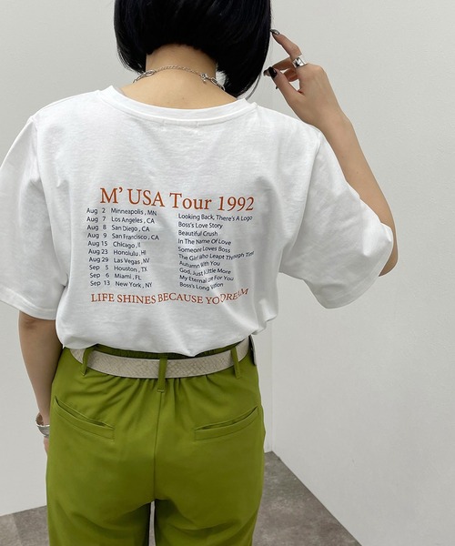 apres jour mignon（アプレジュールミニョン）の「シュエットサイズアソートＴシャツ 【ZOZOTOWN限定アイテム】（Tシャツ/カットソー・レディース・オレンジ/ブラック/ホワイト系その他/アイボリー/その他/ブラック系その他2/オフホワイト/ブラック系その他/ホワイト系その他2/ホワイト系その他4/ホワイト系その他3/グリーン・X-LARGE/フリー）」の7枚目の写真