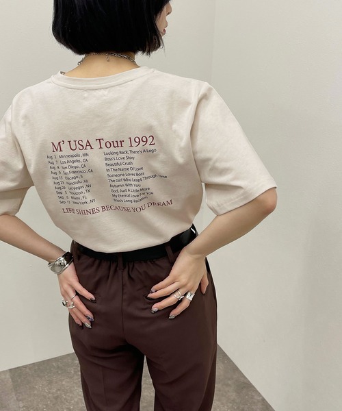 apres jour mignon（アプレジュールミニョン）の「シュエットサイズアソートＴシャツ 【ZOZOTOWN限定アイテム】（Tシャツ/カットソー・レディース・オレンジ/ブラック/ホワイト系その他/アイボリー/その他/ブラック系その他2/オフホワイト/ブラック系その他/ホワイト系その他2/ホワイト系その他4/ホワイト系その他3/グリーン・X-LARGE/フリー）」の3枚目の写真