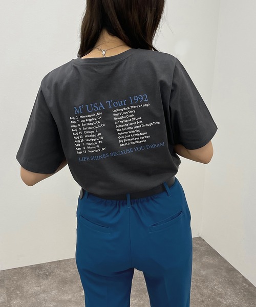 apres jour mignon（アプレジュールミニョン）の「シュエットサイズアソートＴシャツ 【ZOZOTOWN限定アイテム】（Tシャツ/カットソー・レディース・オレンジ/ブラック/ホワイト系その他/アイボリー/その他/ブラック系その他2/オフホワイト/ブラック系その他/ホワイト系その他2/ホワイト系その他4/ホワイト系その他3/グリーン・X-LARGE/フリー）」の12枚目の写真