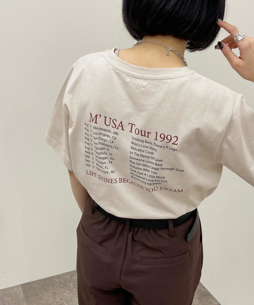 apres jour mignon（アプレジュールミニョン）の「シュエットサイズアソートＴシャツ 【ZOZOTOWN限定アイテム】（Tシャツ/カットソー・レディース・オレンジ/ブラック/ホワイト系その他/アイボリー/その他/ブラック系その他2/オフホワイト/ブラック系その他/ホワイト系その他2/ホワイト系その他4/ホワイト系その他3/グリーン・X-LARGE/フリー）」の22枚目の写真