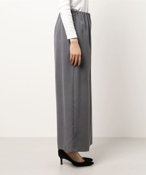 Comme　Ca　Mature（コムサマチュア）の「クリンクル加工　ワイドパンツ（その他パンツ・レディース・ベージュ/キャメル/チャコール・FREE）」の5枚目の写真