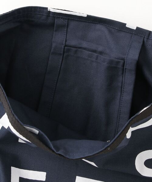 SFW（エスエフダブリュー）の「英文字柄 トート＆ショルダーバッグ（トートバッグ・レディース・ベージュ/ネイビー/カーキ・FREE）」の10枚目の写真