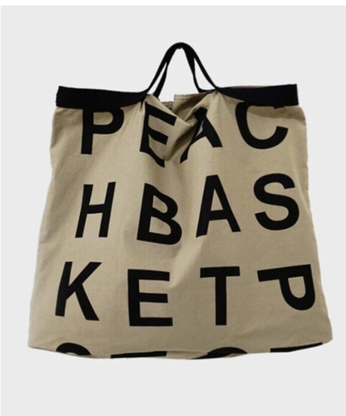 SFW（エスエフダブリュー）の「英文字柄 トート＆ショルダーバッグ（トートバッグ・レディース・ベージュ/ネイビー/カーキ・FREE）」の3枚目の写真