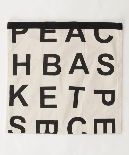 SFW（エスエフダブリュー）の「英文字柄 トート＆ショルダーバッグ（トートバッグ・レディース・ベージュ/ネイビー/カーキ・FREE）」の6枚目の写真