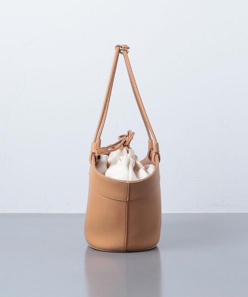 UNITED ARROWS（ユナイテッドアローズ）の「UWFM コード ラウンド トートバッグ◆（トートバッグ・レディース・ブラック/ベージュ・FREE）」の4枚目の写真