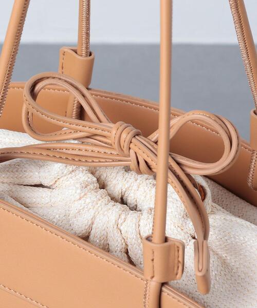 UNITED ARROWS（ユナイテッドアローズ）の「UWFM コード ラウンド トートバッグ◆（トートバッグ・レディース・ブラック/ベージュ・FREE）」の14枚目の写真