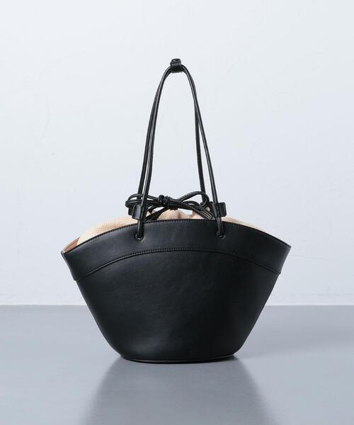 UNITED ARROWS（ユナイテッドアローズ）の「UWFM コード ラウンド トートバッグ◆（トートバッグ・レディース・ブラック/ベージュ・FREE）」の7枚目の写真