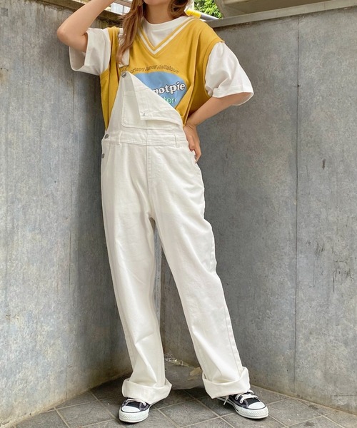 WEGO（ウィゴー）の「WEGO/pizzapotpieレイヤードＴシャツ（Tシャツ/カットソー・レディース・サックスブルー/イエロー・FREE）」の9枚目の写真