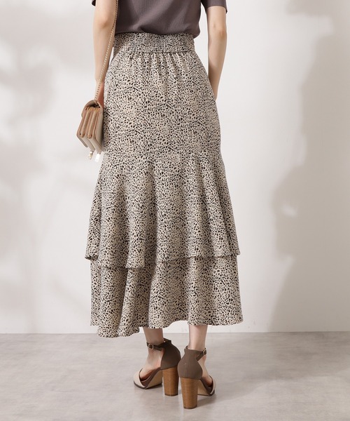 N.（N. Natural Beauty Basic）（エヌエヌナチュラルビューティーベーシック）の「ティアードスカート（スカート・レディース・グレー系その他/ホワイト系その他・MEDIUM）」の17枚目の写真