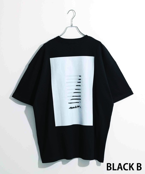 NIDO（ニド）の「バックプリントBIG Tシャツ（Tシャツ/カットソー・メンズ・ホワイト/ブラック/ホワイト系その他2/ブラック系2・MEDIUM/LARGE）」の9枚目の写真