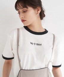 SCREEN STARS | [AW新作]【SCREEN STARS × LAVEANGE】別注 ロゴ刺繍 リンガーTシャツ(Tシャツ/カットソー)