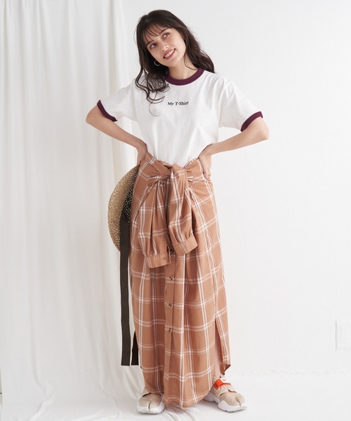 SCREEN STARS（スクリーンスターズ）の「別注 ロゴ刺繍 リンガーTEE（Tシャツ/カットソー・レディース・グリーン/バーガンディー/スミクロ・S/M/L/XL）」の18枚目の写真