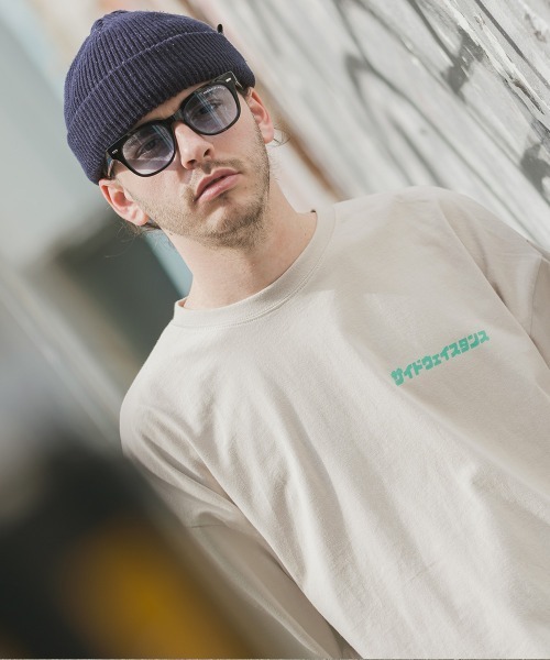 SIDEWAY STANCE（サイドウェイスタンス）の「【SIDEWAY STANCE】プリント ビッグシルエット 半袖Tシャツ（Tシャツ/カットソー・メンズ・パープル/パープル系その他/ホワイト系その他2/ホワイト/ブラック系その他2/ブラック系その他/ホワイト系その他/グレイッシュベージュ/ブラック・LARGE/MEDIUM/X-LARGE）」の20枚目の写真